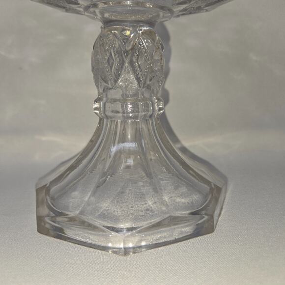 US Glass EAPG Antique Shoshone Compote 15046 Victor Blazing Pinwheels 7 in - Picture 5 of 11